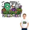Halloween Pumpkin Thermal Transfers Printing Clothes Stickers Heat Press Appliqued T-Shirt Parches Ropa Diy Hoodies Punk Patch
