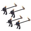 4pcs 4inch Bar F Clamps Clip Grip Quick Ratchet Release Woodworking DIY Hand Tool Kit