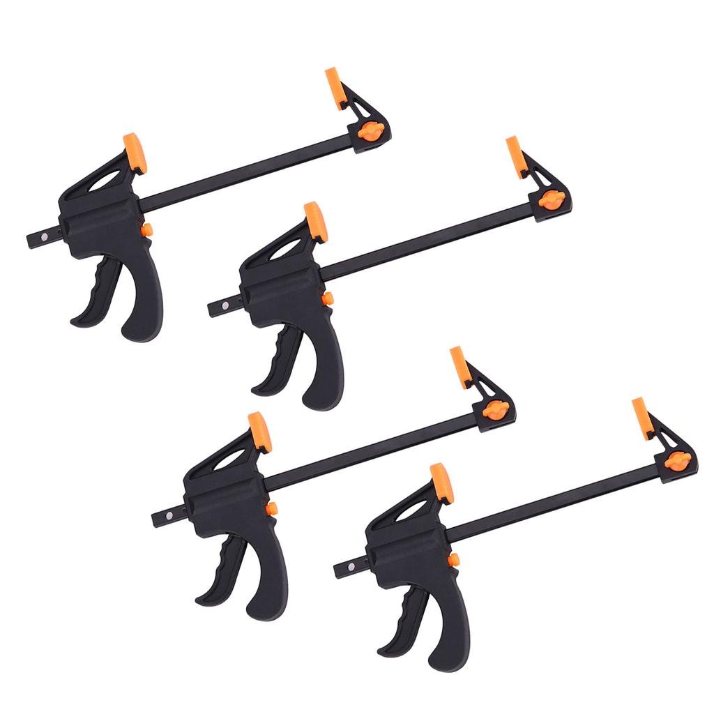 4pcs 4inch Bar F Clamps Clip Grip Quick Ratchet Release Woodworking DIY Hand Tool Kit