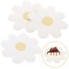 20 Pcs Decorations Flower Plate Platters Dessert Paper Plates Accessories White Kids