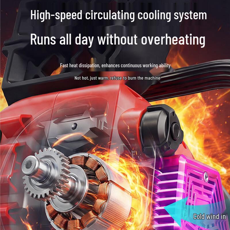 Mileide 42V Cordless Handheld Chainsaw CN plug (adapter included)