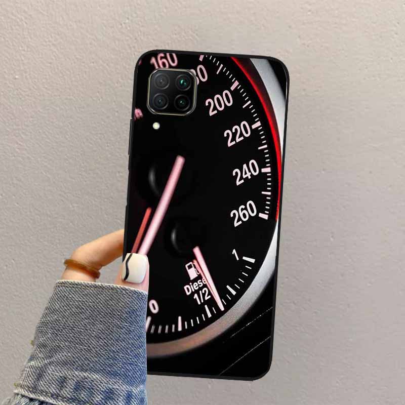 Cool Retro Speedometer For Huawei Nova Y70 Y90 Y60 Y73 Y72 Y61 Y91 12s 12i 11i 8i 9 10 SE P40 Lite P60 P30 Pro Case