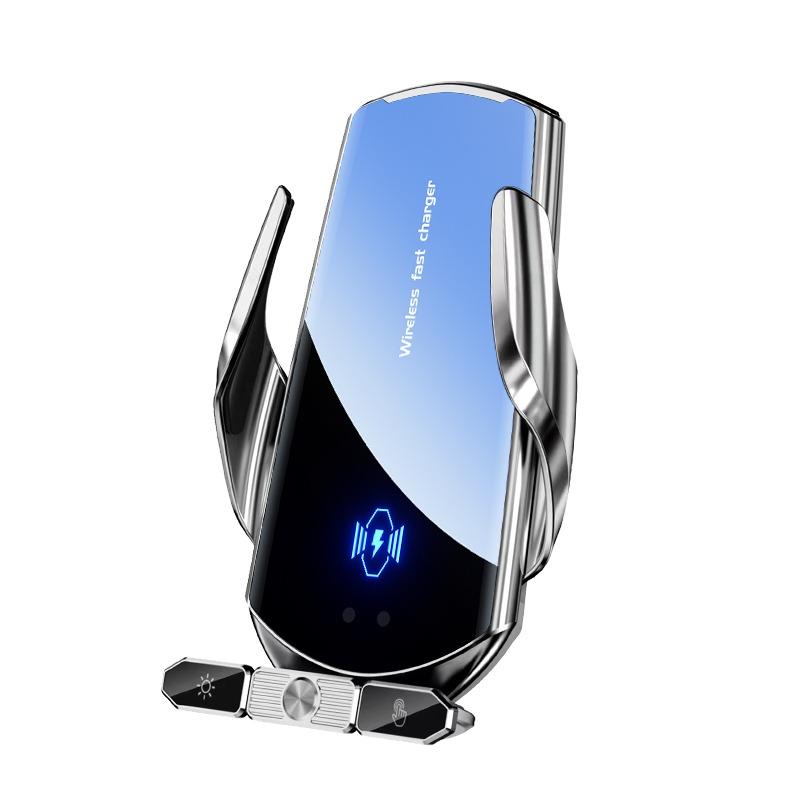 2024 Magic Clip Car Wireless Charger Mobile Phone Bracket Disassembly Incense Inserted Opening and Closing Navigation Support Car Supplies