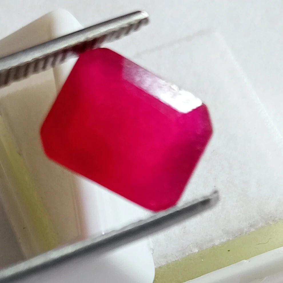 6.35 Ct Natural Utah Red Beryl (Bixbite) Emerald Cut Stunning Gemstone