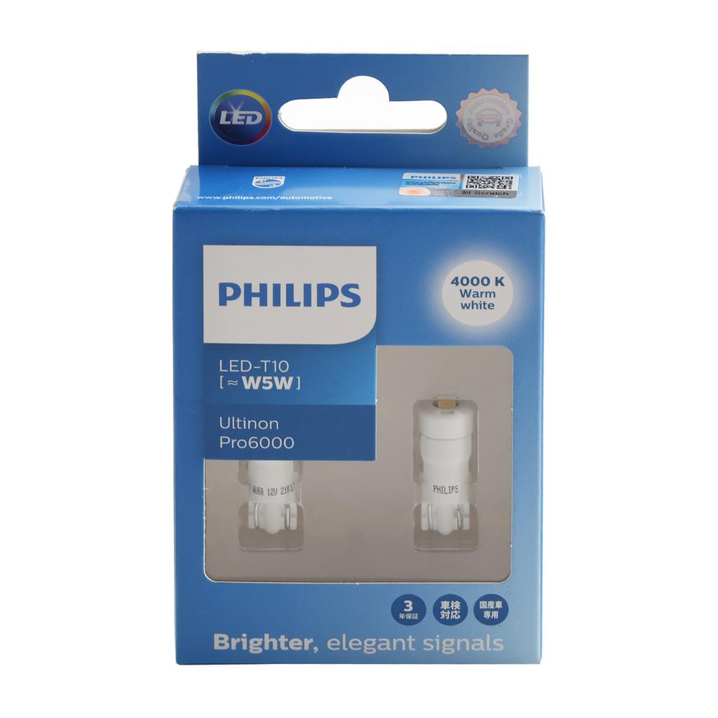 Car Light LED-T10 Ultinon Pro6000 W5W 11961WU60 4000K For Philip