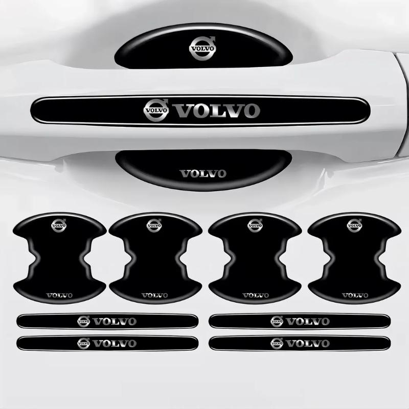 Car Metal Logo Door Bowl Handle Protector Film Stickers Accessories For Volvo V50 S60 XC60 S40 XC40 XC90 V60 S80 S90 V90 V70 V40