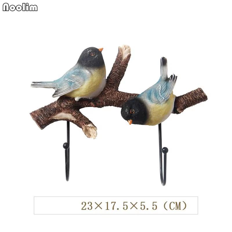 Настенный крючок для ключей и держатель для пальто в виде птицы – Креативный декор для стен в пасторальном стиле для прихожей и дома