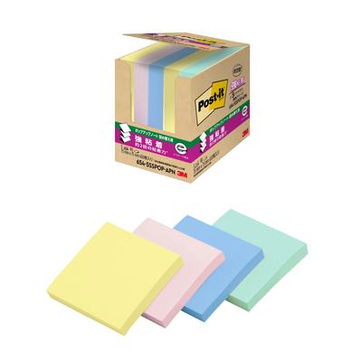 3M Клейкие Прочные Листы 75 x 90 x 5 Стикеры Post-it, Клейкие, Милые, Большие, Выдвижные Стикеры, Многоцветные, 75 мм, Блоки, 654-5SSPOP-AN2