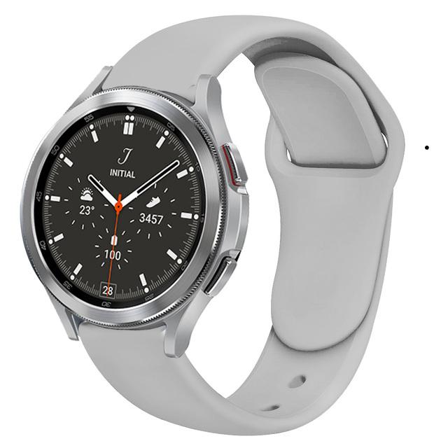 Силиконовый ремешок 20 мм для Samsung Galaxy Watch 7 44 мм 40 мм/6 5 4 Classic Браслет для Samsung Watch 5 Pro 45 мм Аксессуары для ремешка
