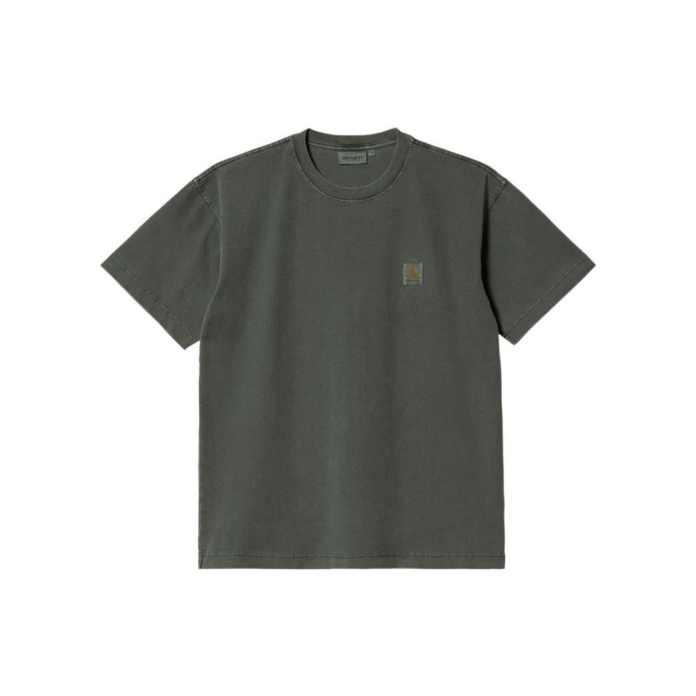 Carhartt WIP FW22 Однотонная футболка с коротким рукавом Мужские Топы Военно-зеленый I030780_0WH_GD