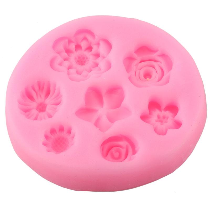 Дейзи дикая хризантема цветок силиконовая форма DIY формы для выпечки кексов помадка инструменты для украшения торта шоколадные конфеты смоляная форма