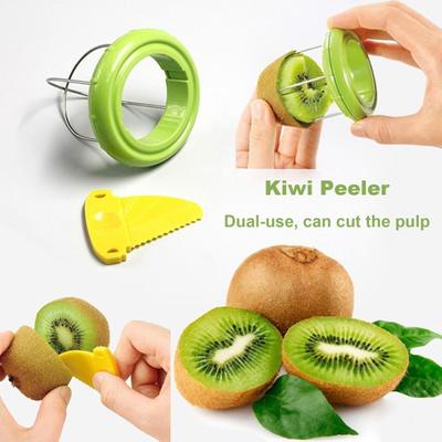 Инструмент для чистки киви 2-в-1 нож для очистки фруктов из нержавеющей стали для фруктов киви-дракона Простой в использовании Семья Друзья Любимый кухонный гаджет