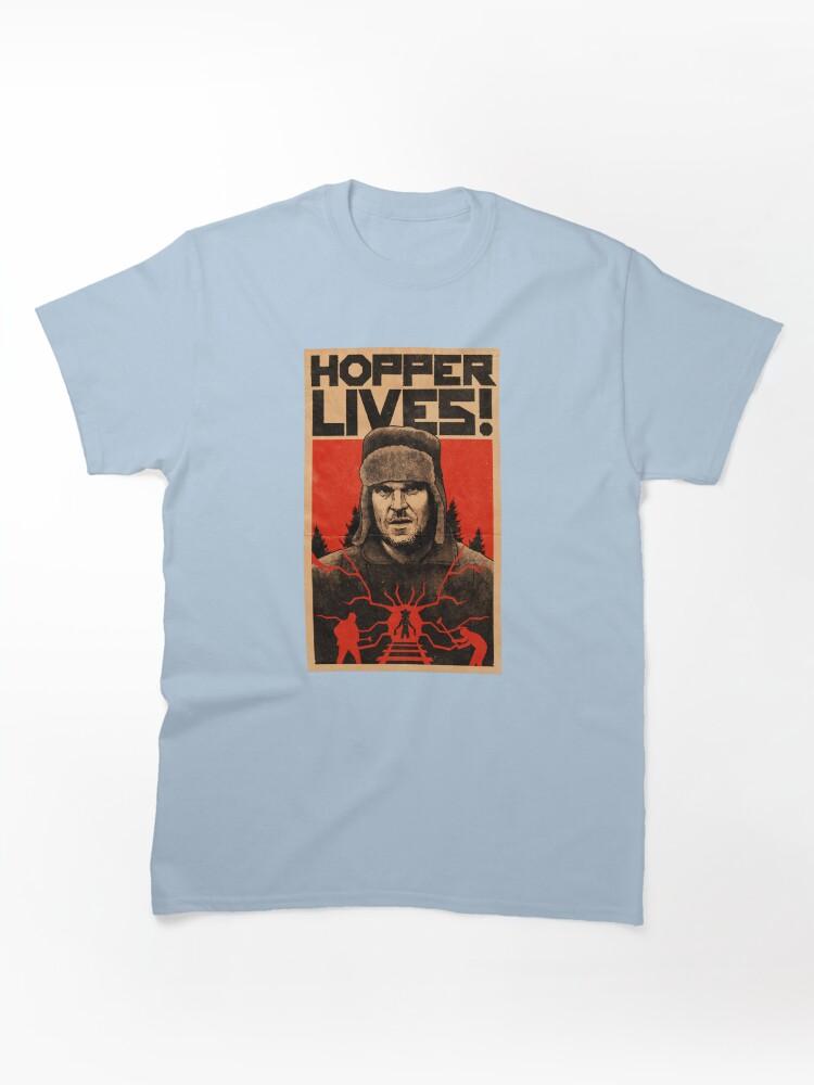 Stranger Things Stranger Things 4 Hopper Lives! Russian Poster Classic Unisex T-Shirt