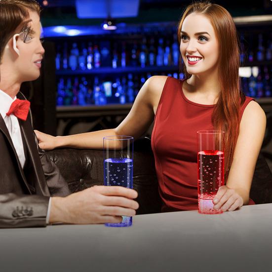 1/6 шт., многоразовый светодиодный бокал для вина, бокал для вина, шампанского, для дня рождения, Рождества, Хэллоуина, свадеб, фестивалей