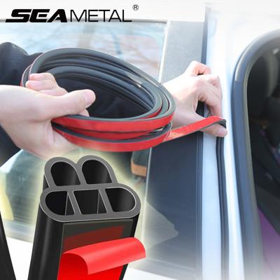 Резиновая уплотнительная лента для двери автомобиля, автомобильные уплотнители для дверей, аксессуар, двухслойное защитное уплотнение, шумоизоляция для дверного капота, багажника