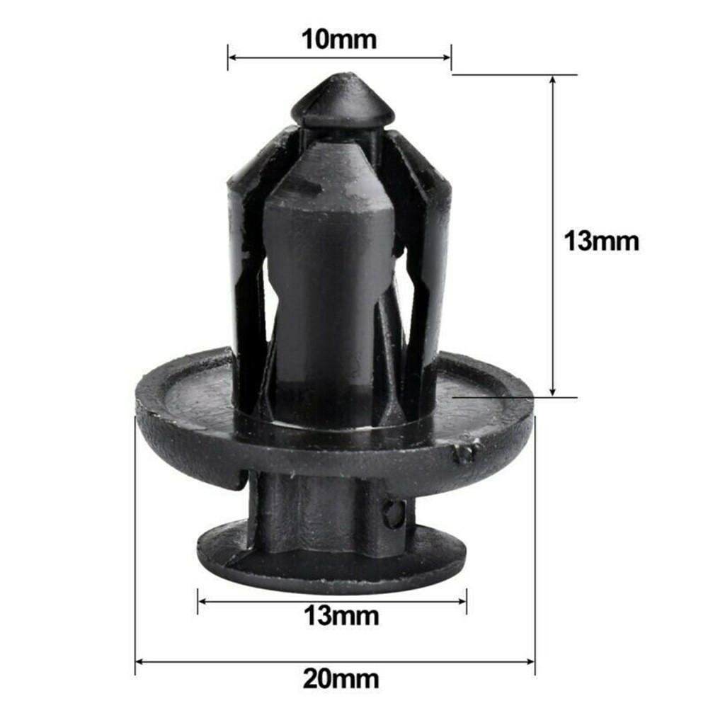 Для переднего бампера Honda комплект зажимов для фиксации нейлоновый нажимной фиксатор и набор вставок 20 шт.