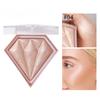 Brightening Face Highlighter Palette Waterproof Monochrome Pearlescent White Silver Highlight Makeup High Gloss Face Repairing
