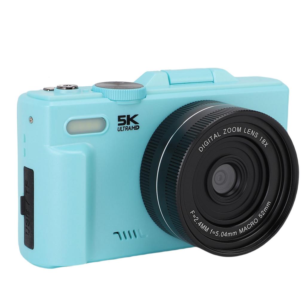 Цифровая камера 5K для фотографии 75 МП HD Автофокус 18-кратный цифровой зум WiFi Беззеркальная камера с 3-дюймовым откидным экраном для