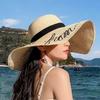 Straw Hat Female Sunscreen Sunshade Beach Seaside Big Brim Vacation Trip Small Fresh Versatile Sun Hat