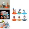 Adorable Pvc Doraemon Figurines Set Of Six Playful Cartoon Collectible Toys