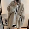 Sweater Knitted Coat 2023 Autumn/Winter Versatile Korean Edition Outwear Gentle Mid Length Solid Sweater Cardigan for Women