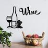 Vintage Wine Decor for Kitchen 2 Pieces Wine Wall Decor Kitchen Wine Theme Decor Wine Theme Decor Vintage Kitchen Two Pieces