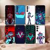 Чехол для телефона H-Hazbin V-Vox для Samsung S25, S24, S21, S22, S23, S30, Ultra, S20, Plus, Fe, Мягкий силиконовый черный чехол