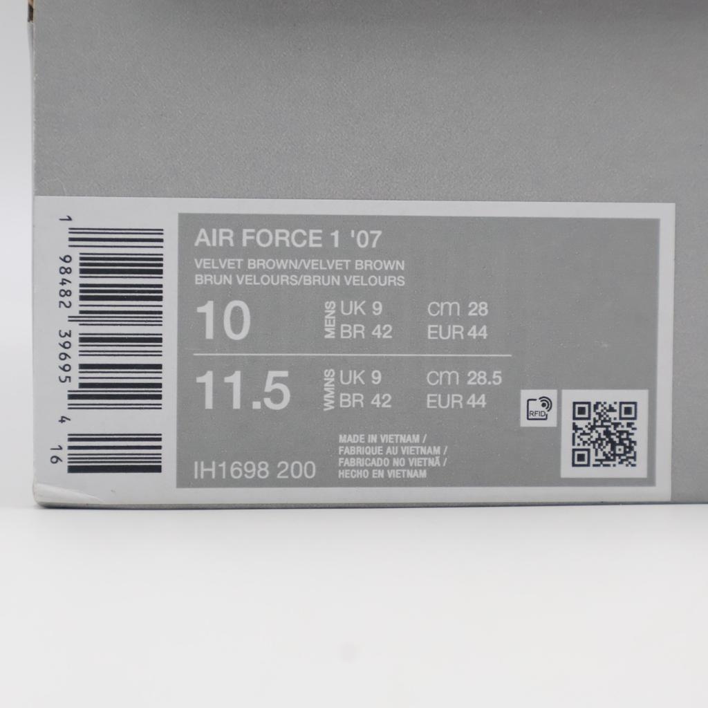 IH1698-200 Nike Air Force 1 Low '07 Вельветовый Коричневый (Мужской)