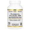 Глюкозамин, хондроитин, МСМ плюс гиалуроновая кислота, 120 растительных капсул