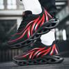 Men's Flame Printed Sneakers Flying Weave Sports Shoes Running Shoes Men Athletic Shoes