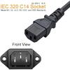 Набор из 10 шт. AC 250V 10A IEC 320 C14 Панельный штекер-адаптер Разъем питания Розетка Черный Крепление на винтах 3-контактный Входной штекер питания Розетка от MXR