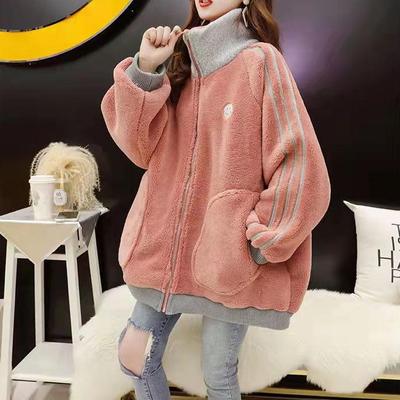 Женские свободные свитера с длинным рукавом и воротником-стойкой, женские топы, однотонные толстовки