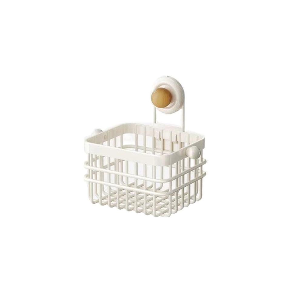 Rust-proof Kitchen Wall Hanging Rack Suction Cup Hanging Onion Storage Box Shower