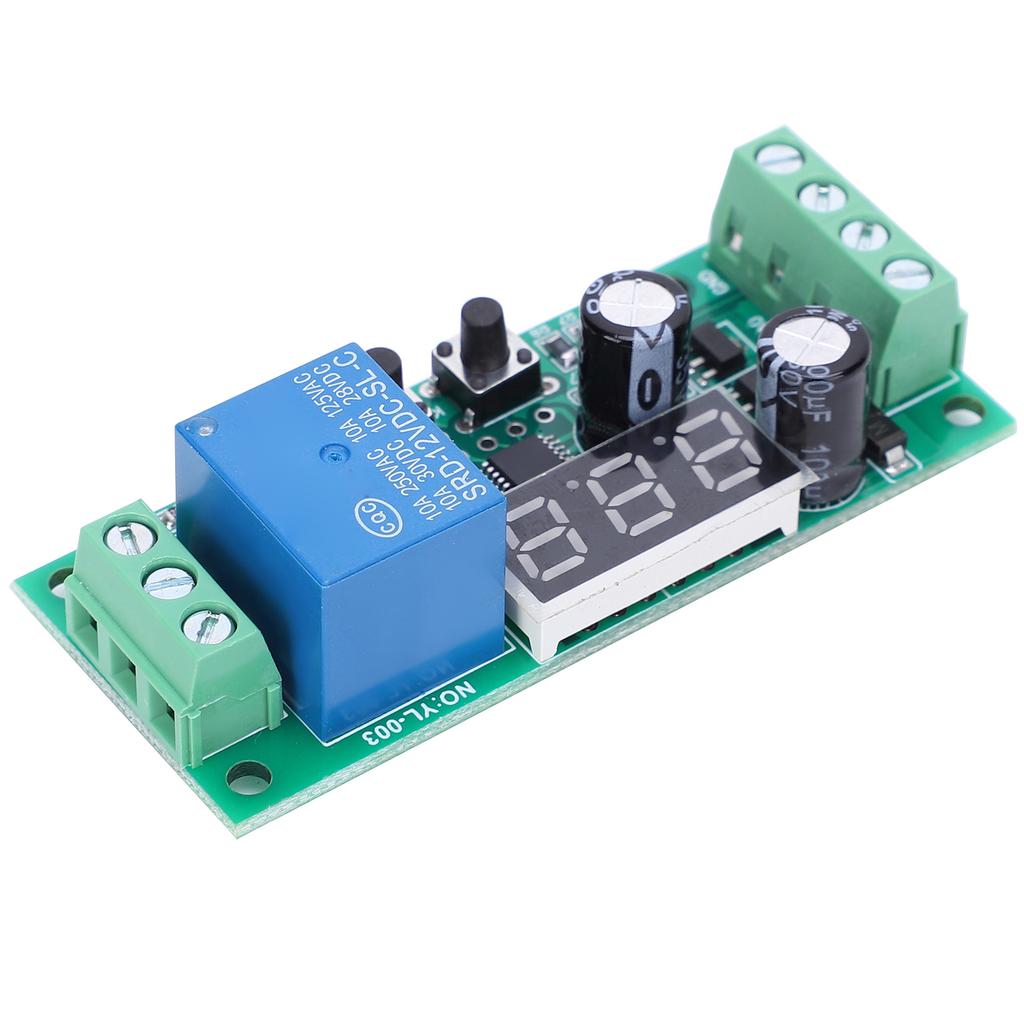 Voltage Detection Module Digital Display High Accuracy Relay Electronic Component DC12V Relay Module Voltage Detection Module