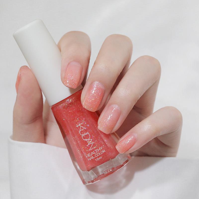 Не требующий сушки лак для ногтей на водной основе, снимающийся пленкой, Здоровый уход за ногтями, Блестящий, Сказочный лак для светлой кожи