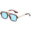 Retro Square Sunglasses New Trend Outdoor Uv400 Popular Travel Pilot Korean Box Retro Sun Glasses Brand Designer