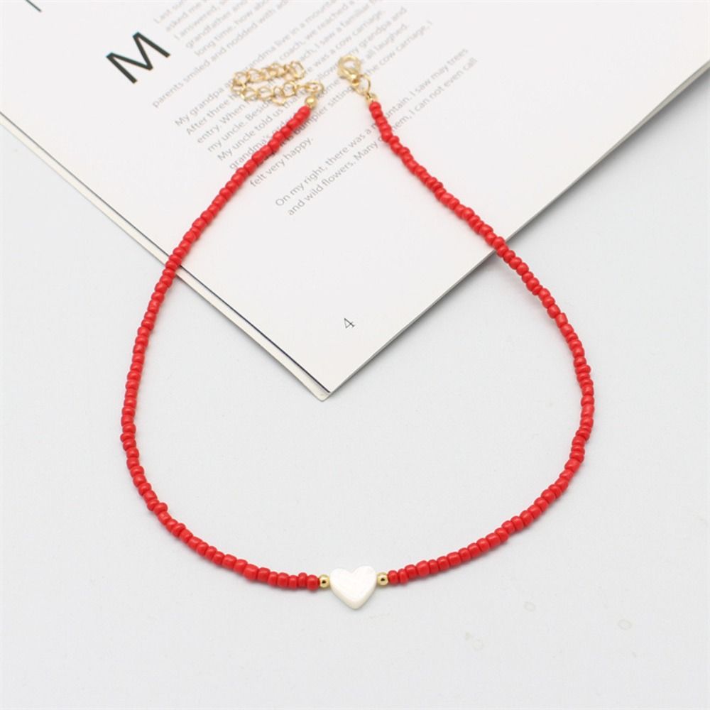 Ожерелье-чокер с цветными короткими бусинами Shell Love для девочек