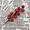 10Pcs Red Berries Stems Red Berry Artificia Flowers  Craft Holiday Decor