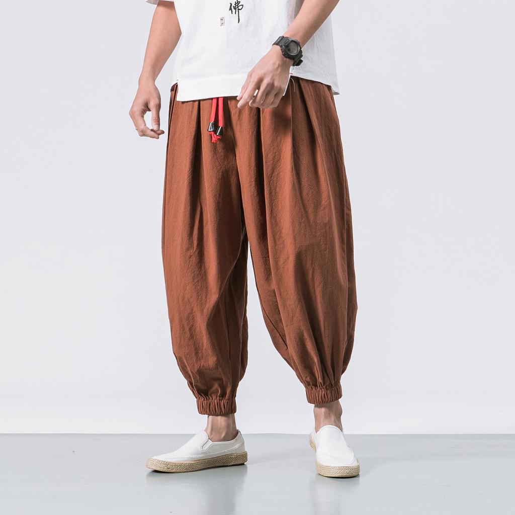 Men's Summer Loose Wide Leg Pants Fashionable and Comfortable Trousers
