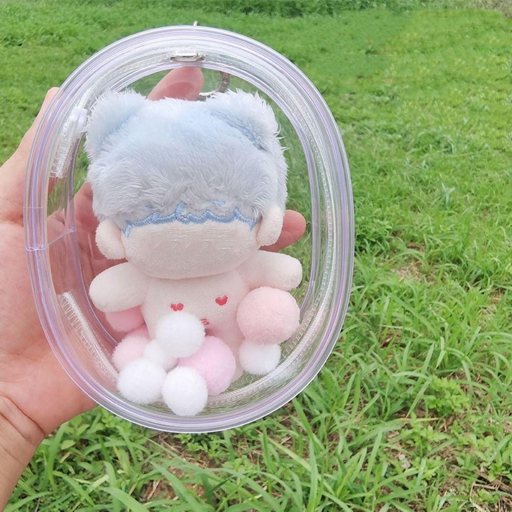 Multicolor Doll Display Box Transparent Storage Case Gift Clear Outdoor Bag
