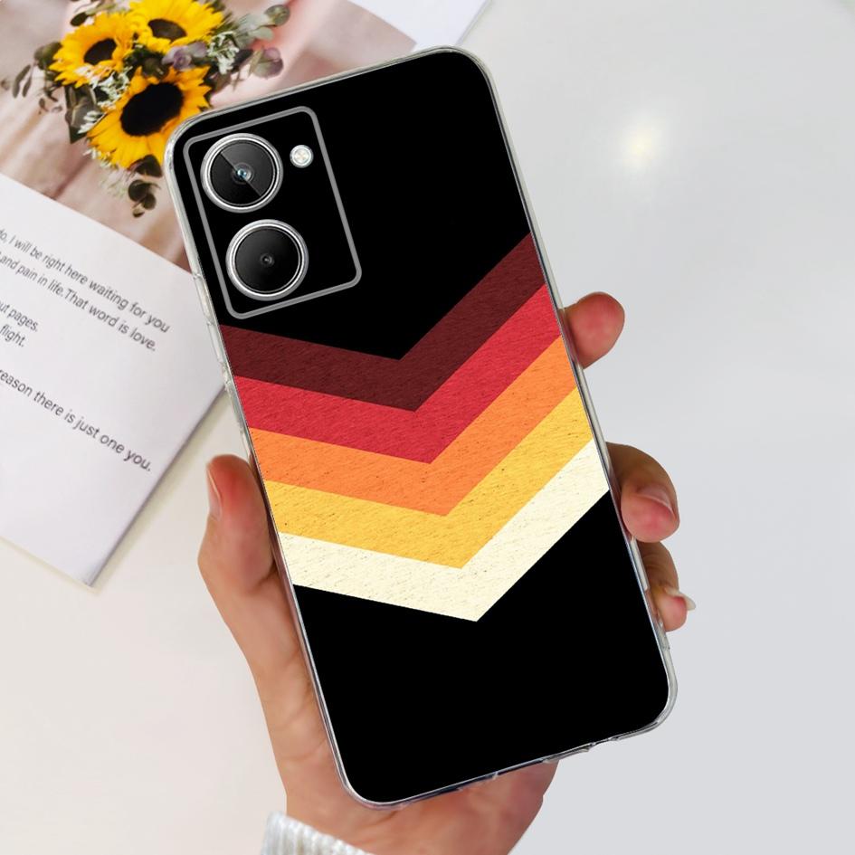 Чехол для Realme 10 RMX3630 Задняя крышка Милый мультяшный панда Тонкий мягкий прозрачный силиконовый чехол для телефона Для Realme 10 Pro Plus RMX3687 Capa