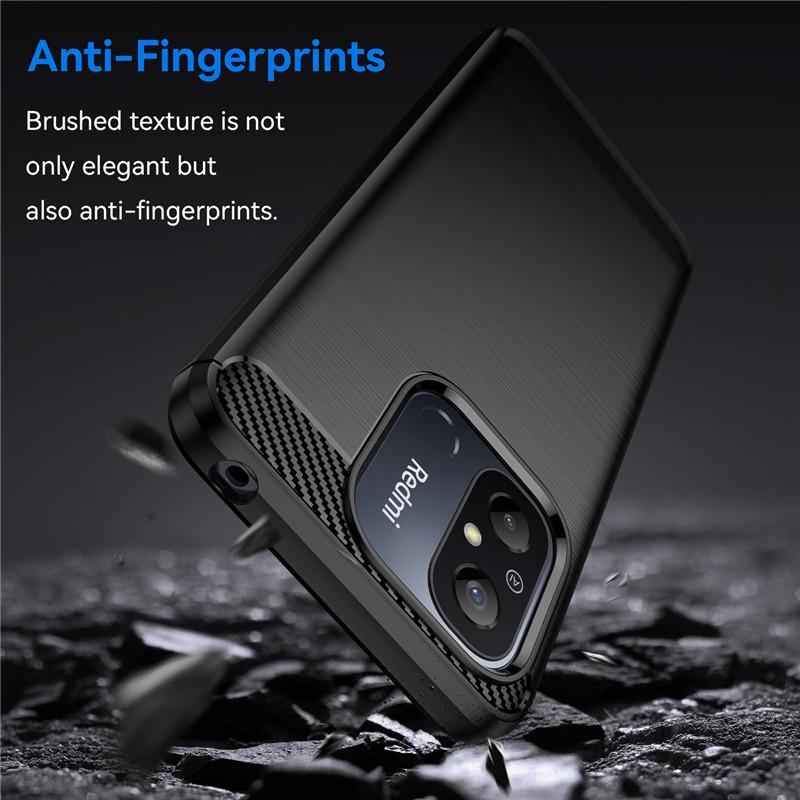 Для Redmi 12C Чехол Для Xiaomi Redmi 9A 9T 9C 9 10 12 13C 12C Чехол Углеродное волокно Противоударный силиконовый бампер для Redmi 12C Fundas