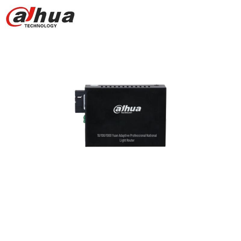 Dahua Gigabit Ethernet to SC Enterprise Fiber Optic Transceiver CN plug (adapter included)