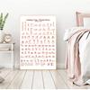 Girls Fitness Gifts Gym Art Painting Decoration Ashtanga Primary Series Yoga Poster Canvas Art Prints Yoga Room Wall Art Decor