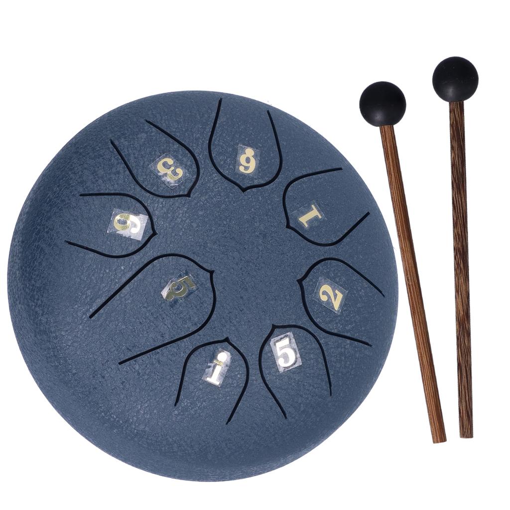 6-дюймовый 8-тоновый язычковый барабан с палочками, нотная книга, музыкальные перкуссионные инструменты для медитации