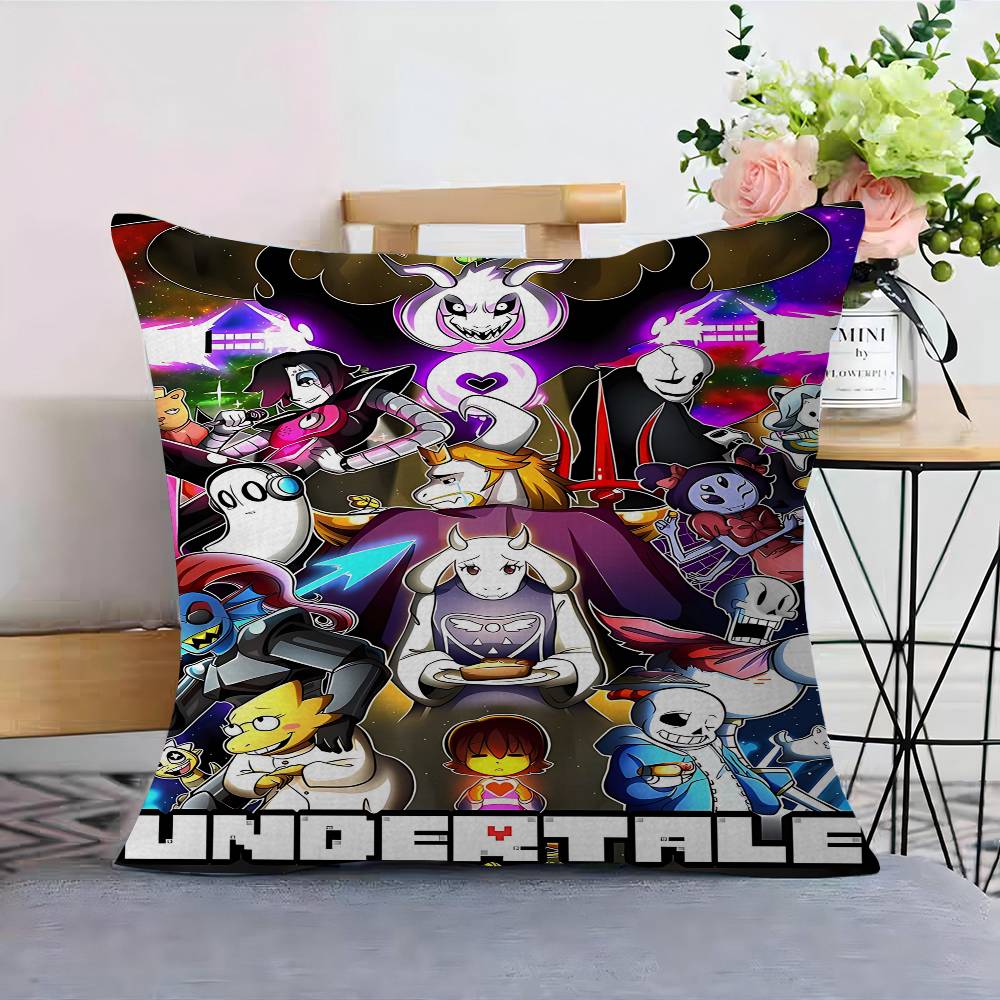 Аниме Игра Undertale Наволочки Мультяшные Декоративные для Дивана Домашние Двусторонние Короткий Плюш Милая Наволочка