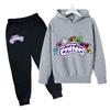 Smilings Critters Детские флисовые свитшоты и брюки, комплекты, мультяшные аниме-фигурки, Кэтнэп, с длинными рукавами, топы, брюки, утолщенная одежда