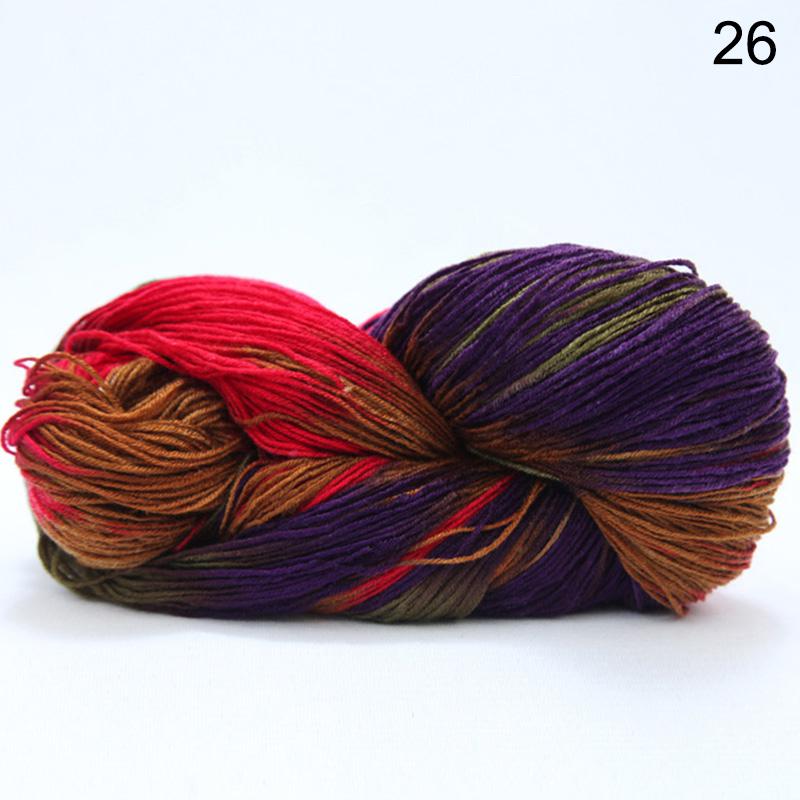 1Roll DIY Yarn Multicolor Knitting Wool Hand Crocheted Cotton Wool Yarn Baby Scarf Soft Warm