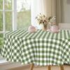 1 шт. Летняя ретро простая зеленая клетчатая скатерть, Маленькая свежая клетчатая печатная прямоугольная скатерть, Скатерть для вечеринки, Домашняя скатерть