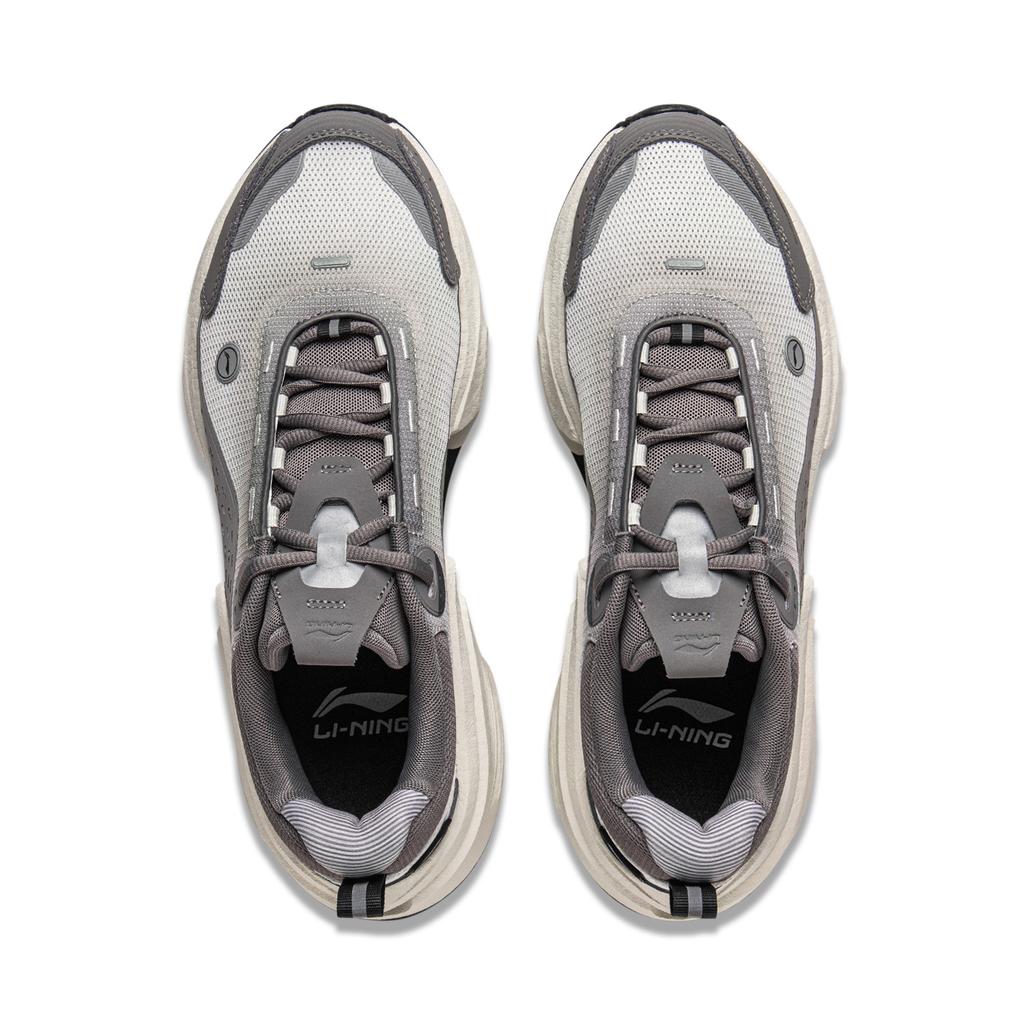 Li Ning Absolute Shadow CRC Второе поколение Светоотражающие Легкие Модные Нескользящие Амортизирующие Низкие Повседневные Кроссовки Мужские Серые AZGV049-1